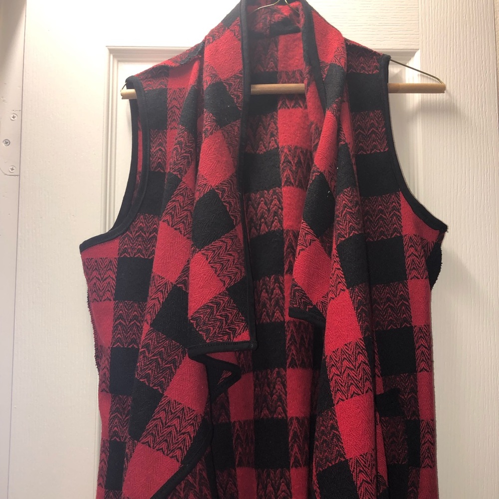 Red flannel vest